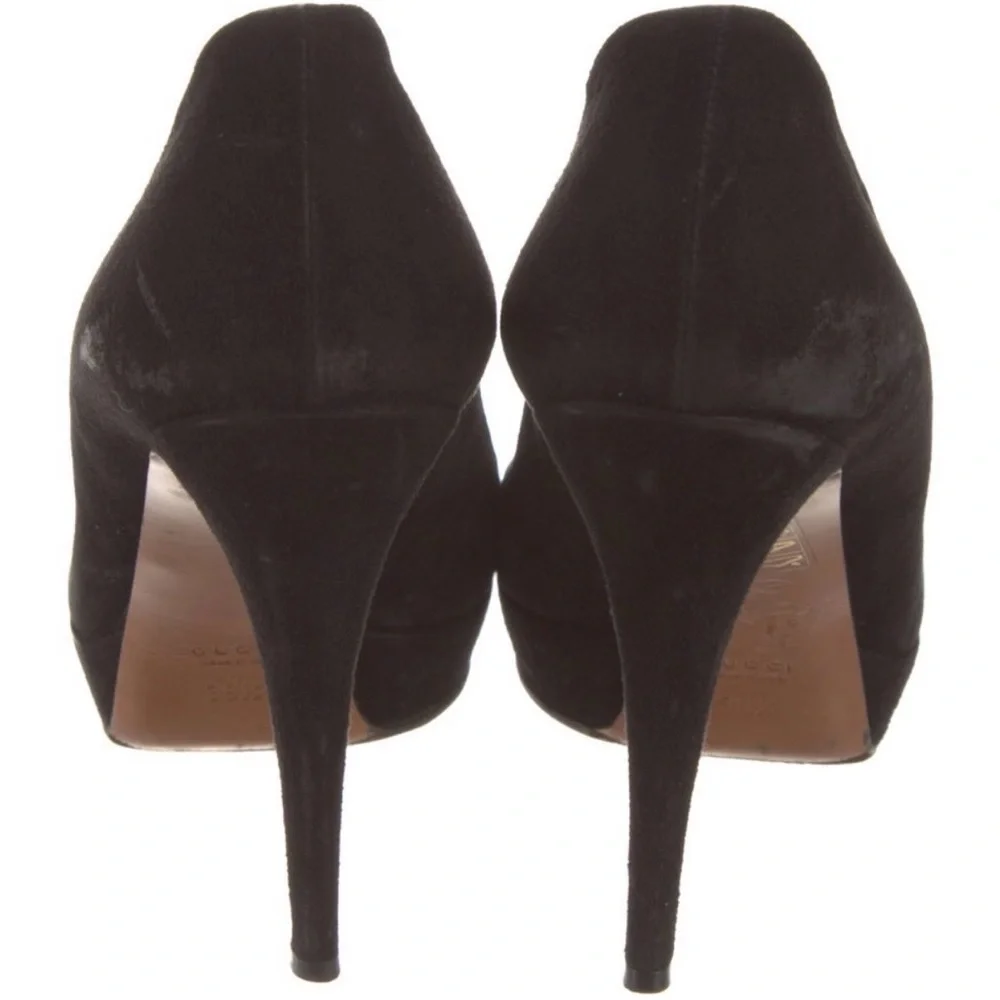 Gucci Black Suede High Heels - Picture 5 of 11